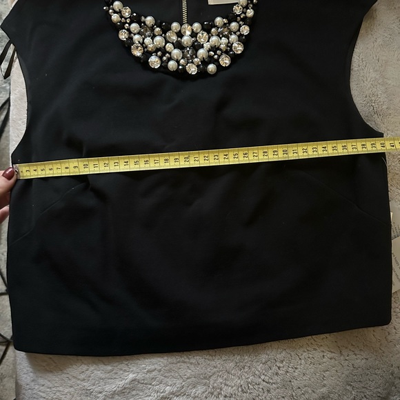 NEW! Eliza J Embellished Black Crop Top (Never Worn) - Picture 6 of 6